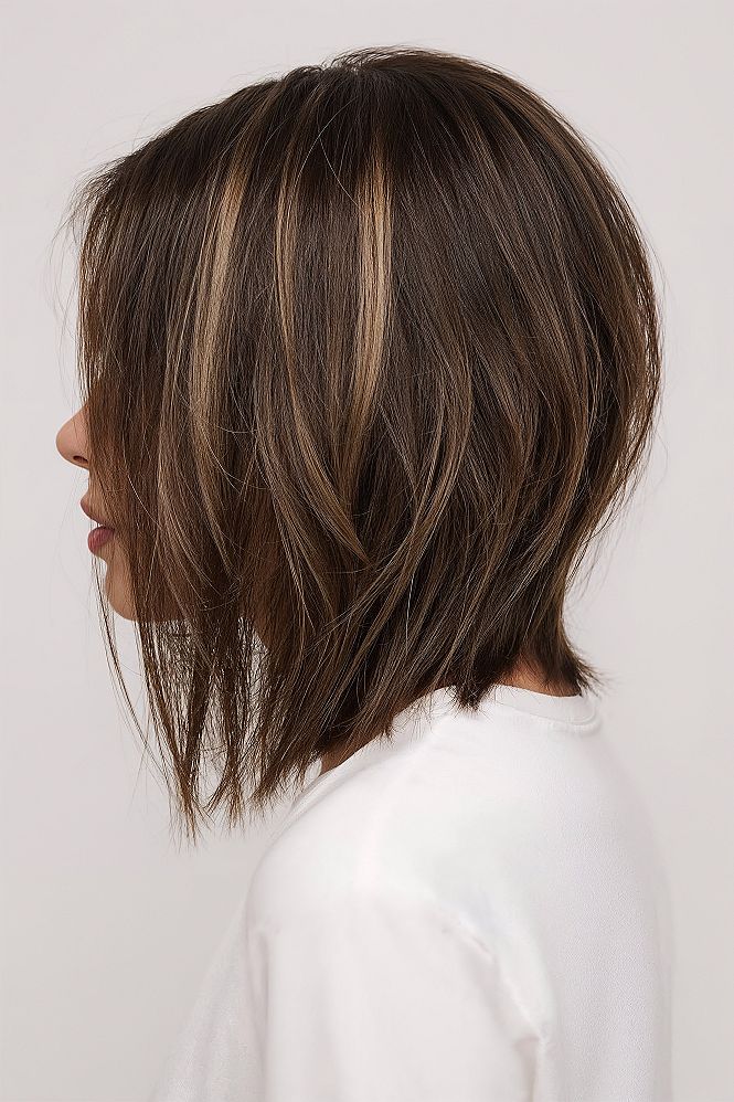 Short Hair Highlights: Stunning Ideas for Your Dark Brown Bob