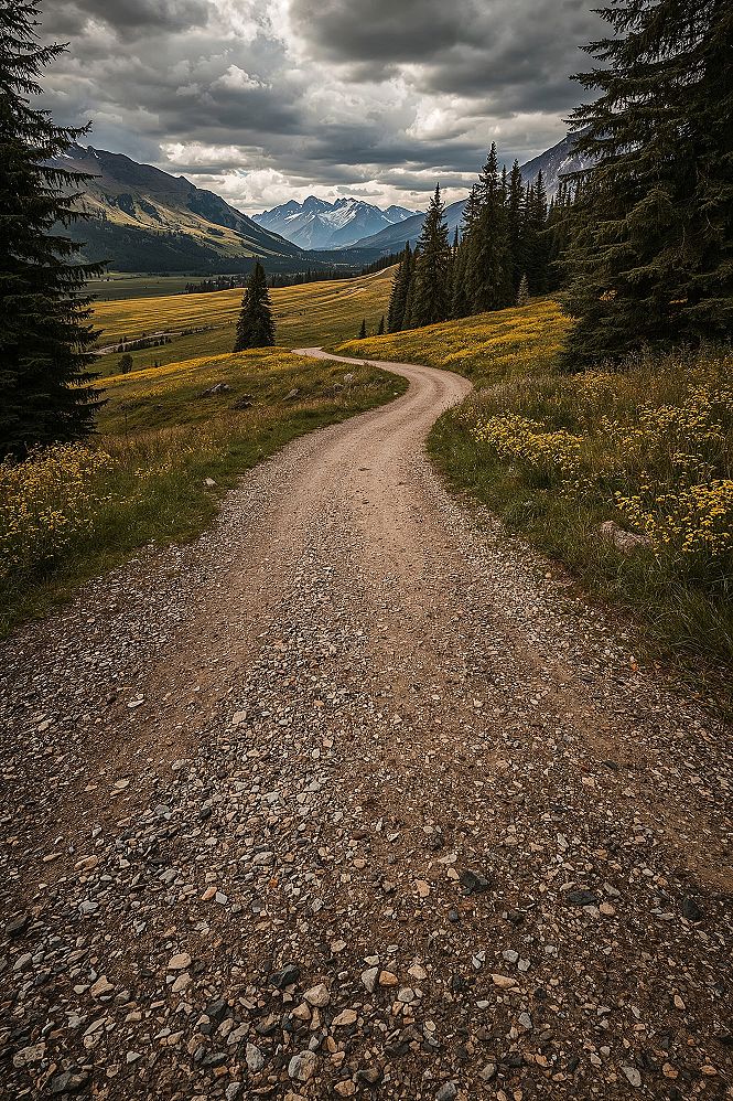 Majestic Mountain Valley Trails: Explore Peaceful Nature Scenes