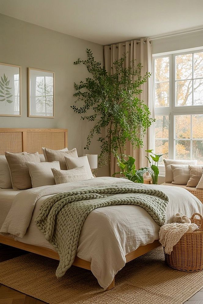 Organic Modern Guest Room: Beautiful Spring Bedroom Decor