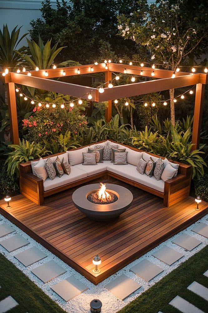 Pergola & Fire Pit Ideas: Create Your Dream Deck Backyard