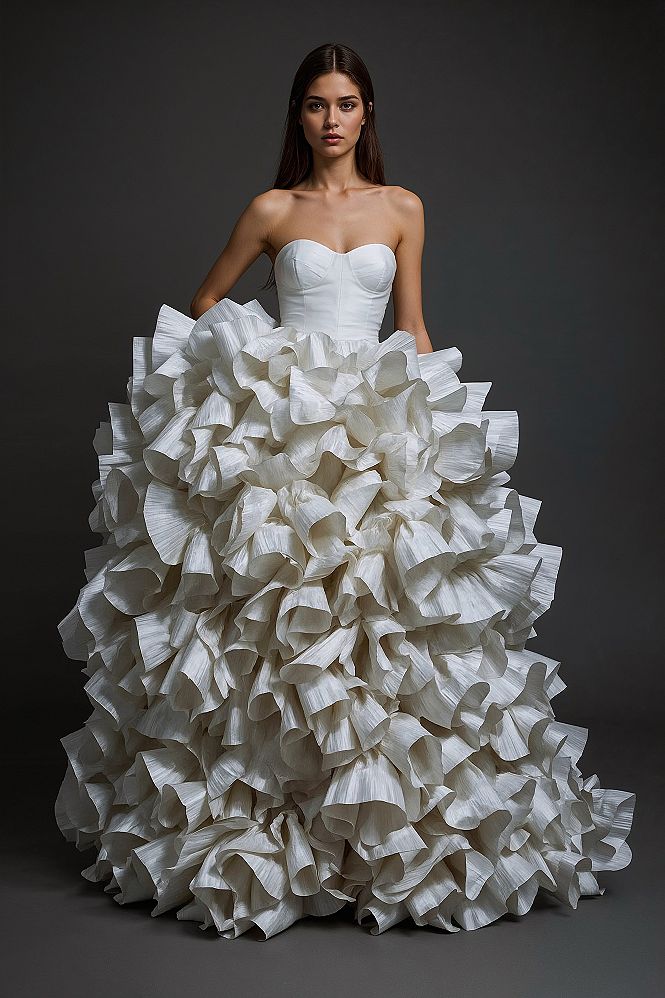 Glamorous Floral Wedding Gown: A 2026 Bridal Masterpiece