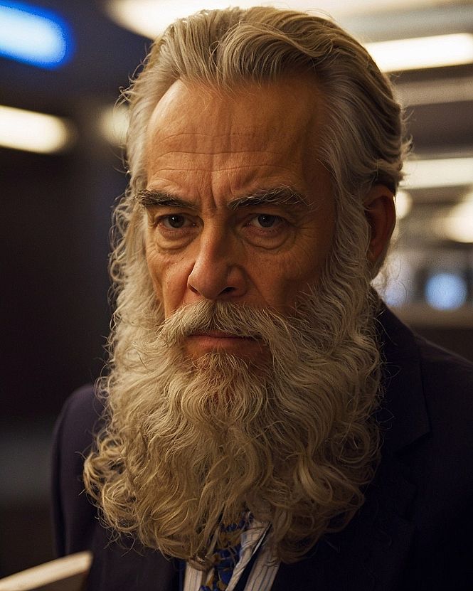 The Juxtaposition of a Textured Beard and Sharp Suit