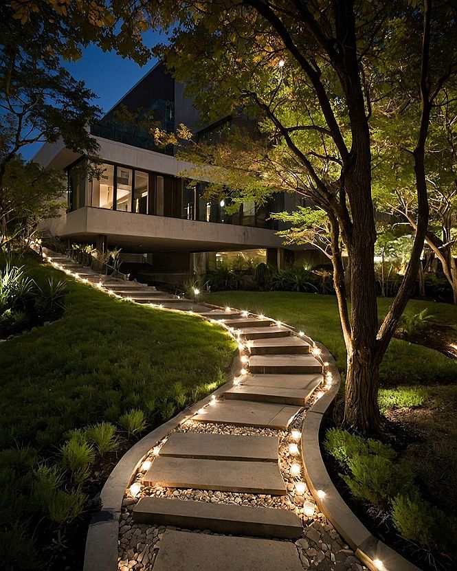 Creating an Illuminated Garden Path for Evening Ambiance