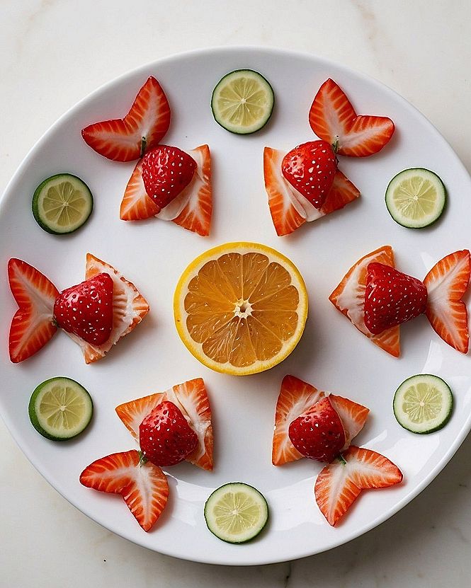 Arranging Strawberry Racers in a Playful Fruit Track