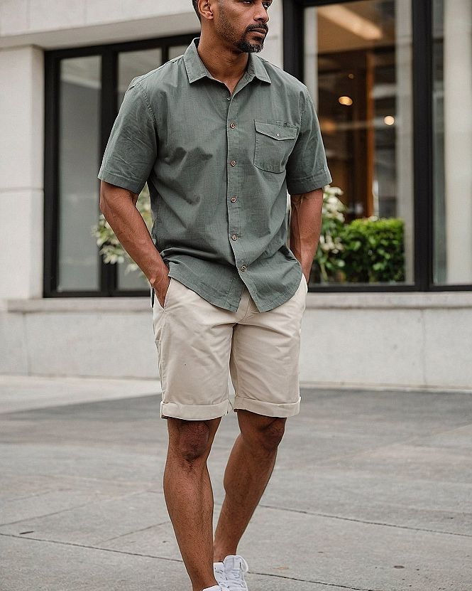 Styling Chino Shorts With Casual Summer Shirts