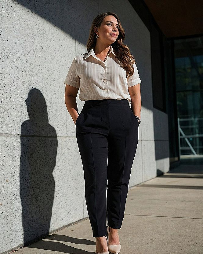 Styling a Button Down Shirt with Tailored Pants for Work