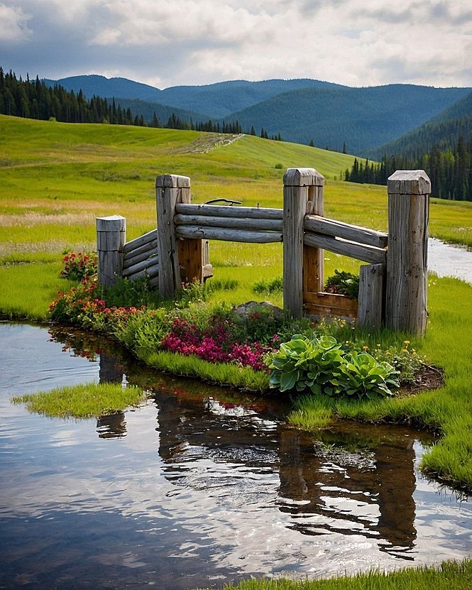 Creating a Garden Border Near Water Features