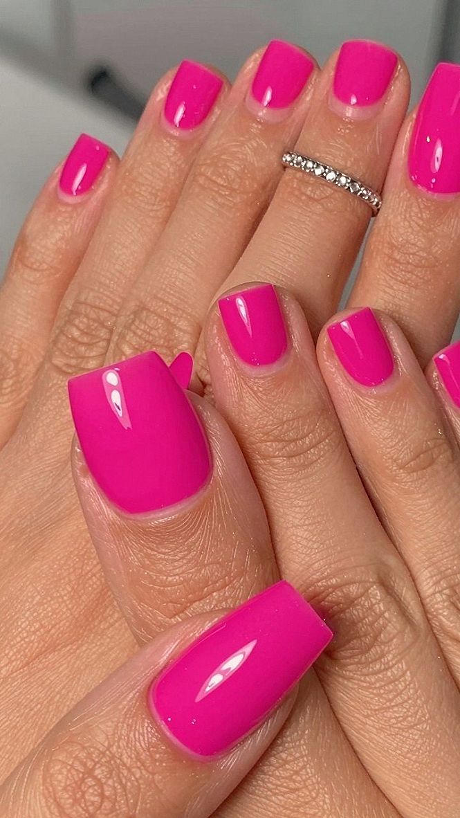 Adding Bright Magenta Accents to Your Blush Pedicure