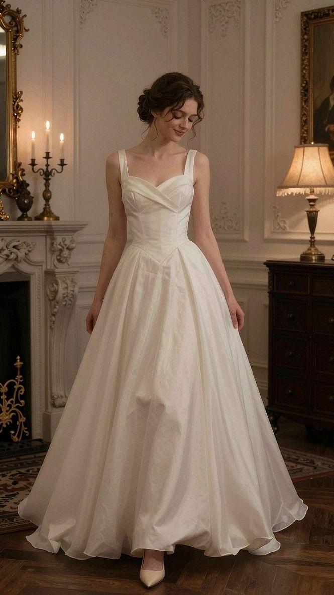 Styling a Structured Bodice White Chiffon Dress