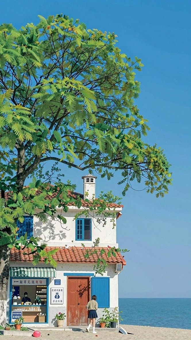 Adding Sunny Coastal Cottage Wallpapers to Your Phone