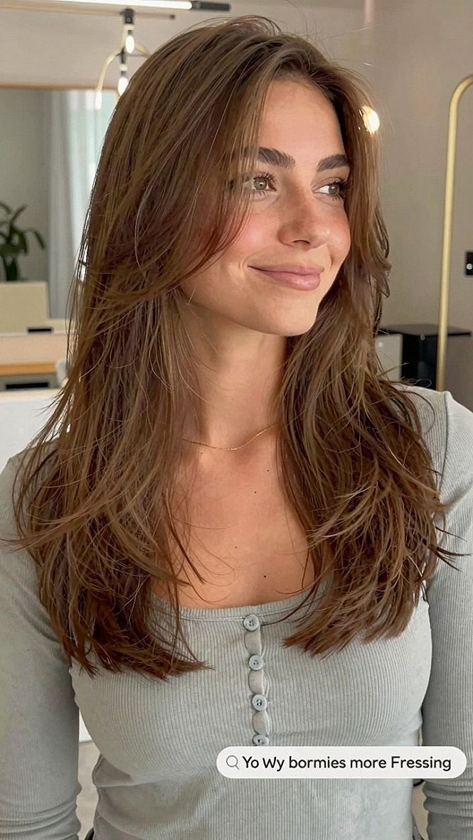 Styling Medium Layered Hair With Soft Fringe