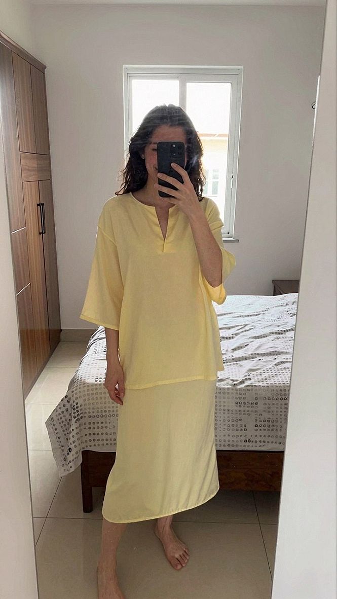 Embracing Sunny Yellow Matching Sets For Daytime Parties