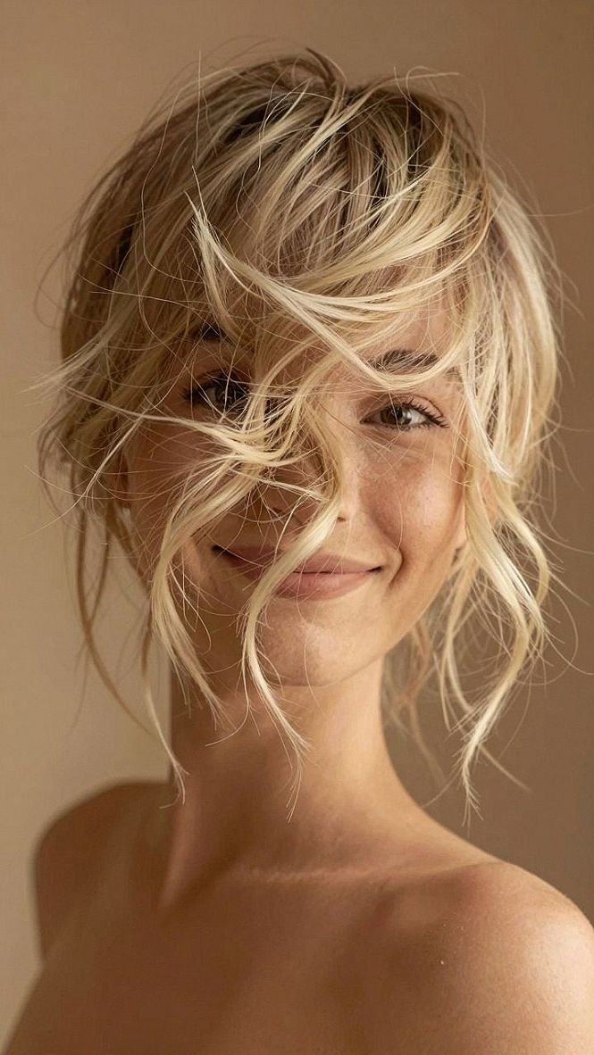 Creating an Airy Textured Updo with Wispy Bangs