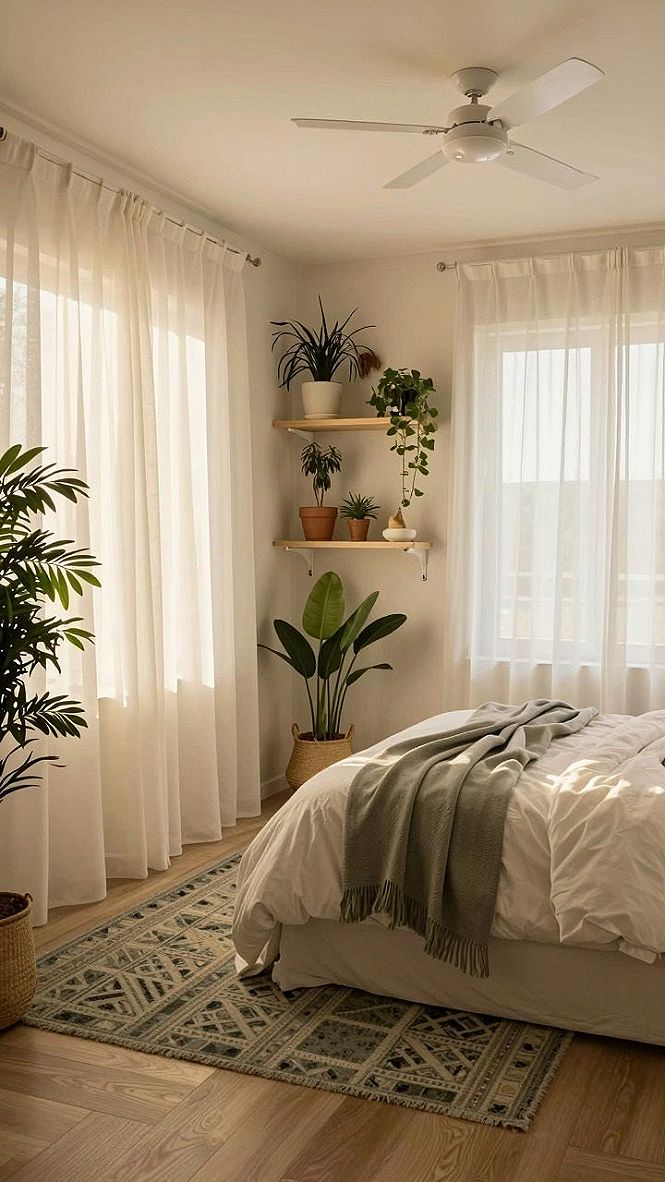 Adding Greenery and Hanging Plants to Your Modern Sleep Sanctuary