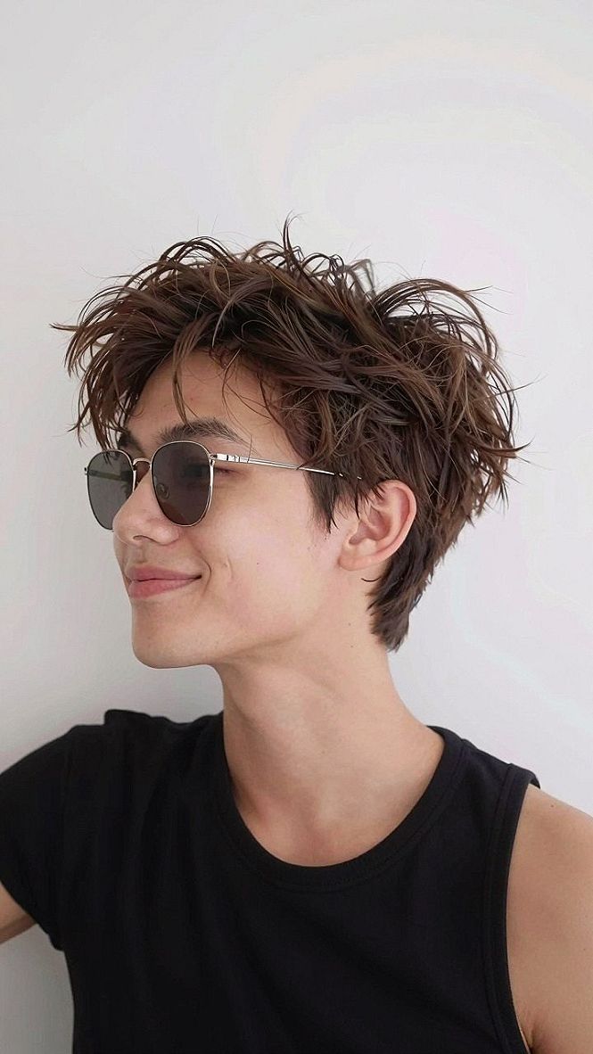 Styling Your Middle Part Pixie with Sunglasses