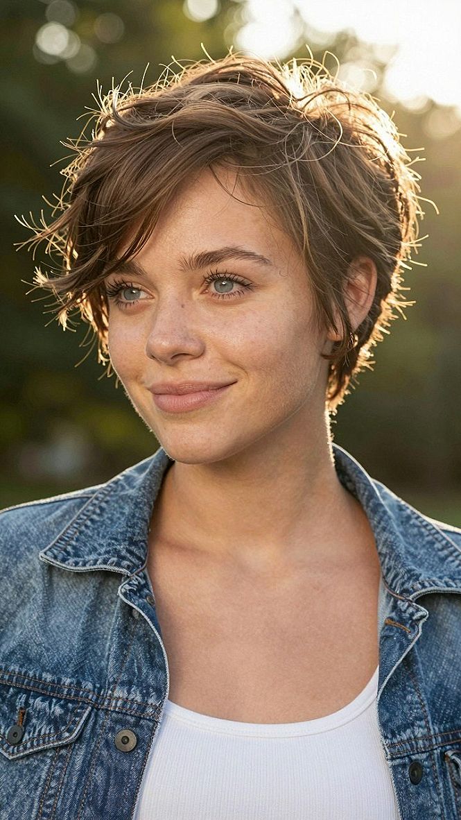 Embracing a Casual Swept Pixie Cut for Low Maintenance Days