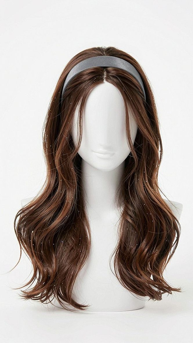 Adding a Simple Headband to Your Braided Half Up Hairstyle
