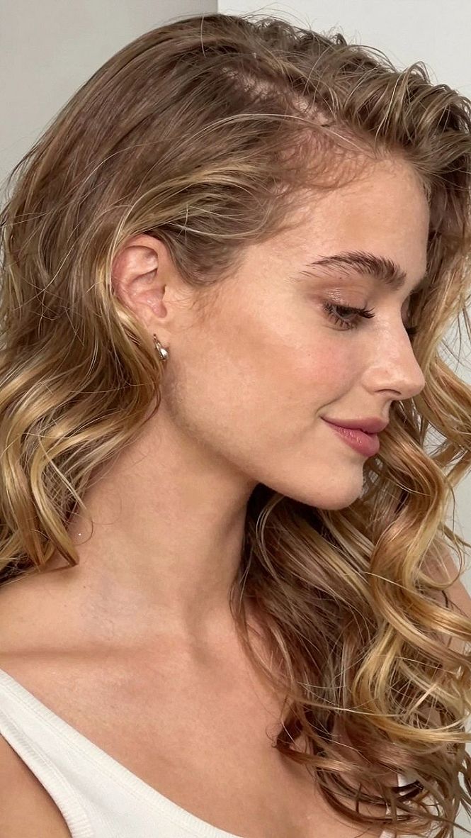 Adding Subtle Waves To Golden Bridal Hair