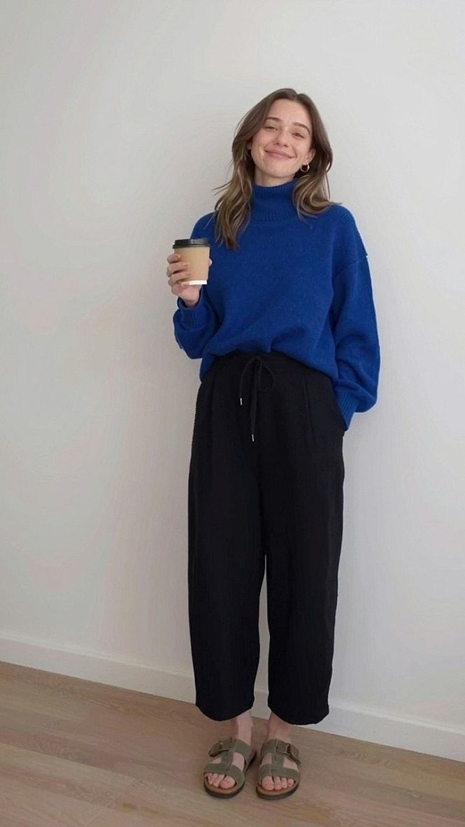 Styling Chunky Loafers with Relaxed Trousers and Knitwear