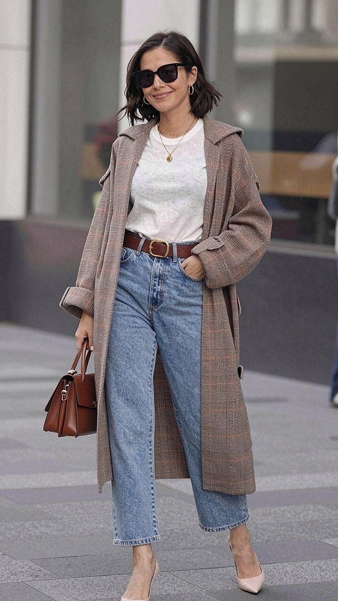 Adding a Long Duster Cardigan Over Casual Denim