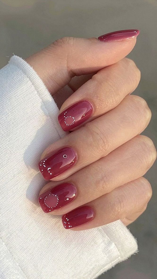 Pairing Berry Tones with Caramel Nude Nails