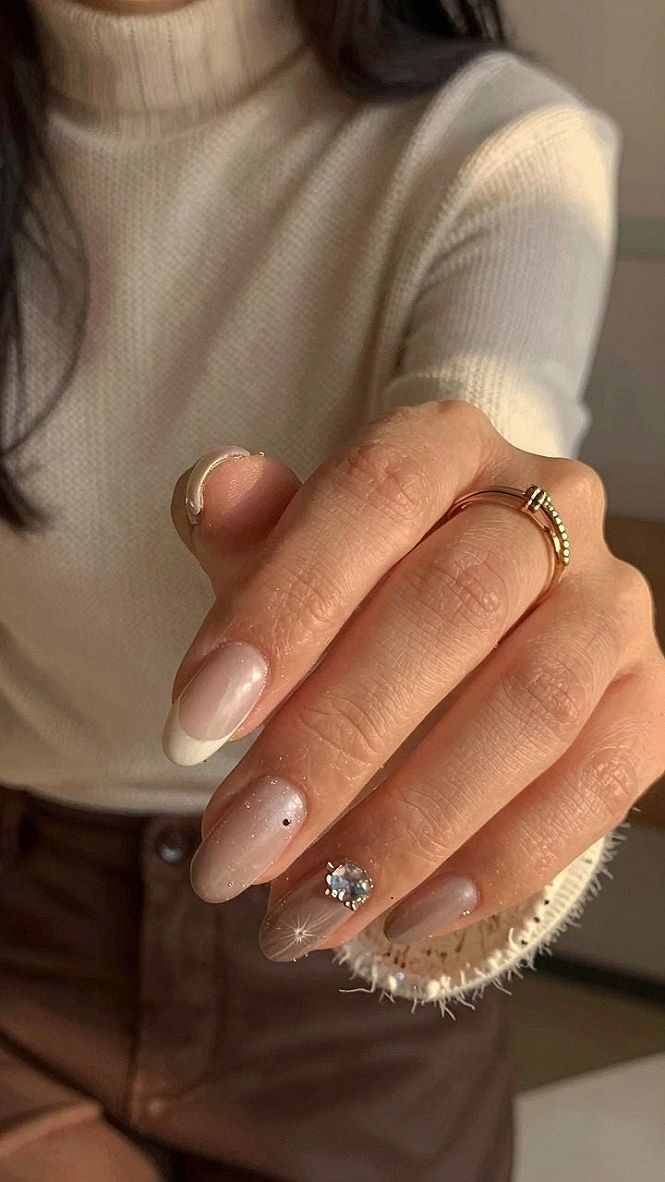 Pairing Glossy French Tips with Fall Plaid Nail Art