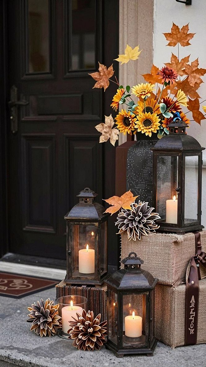 Styling Your Porch With Glow-Giving Autumn Lanterns