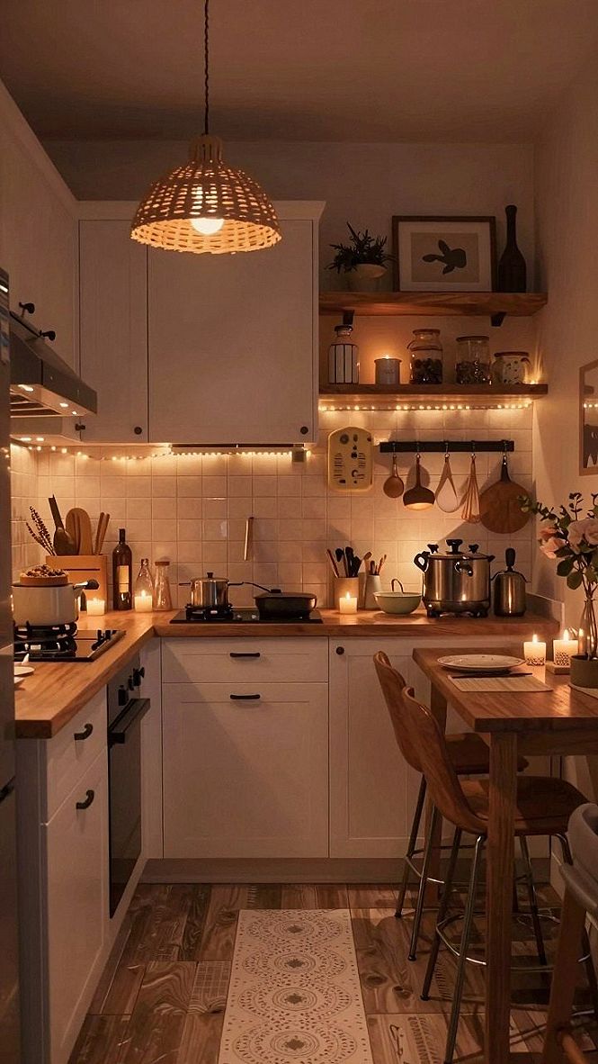Adding Warm Ambient Lighting to Your Fall Coffee Table
