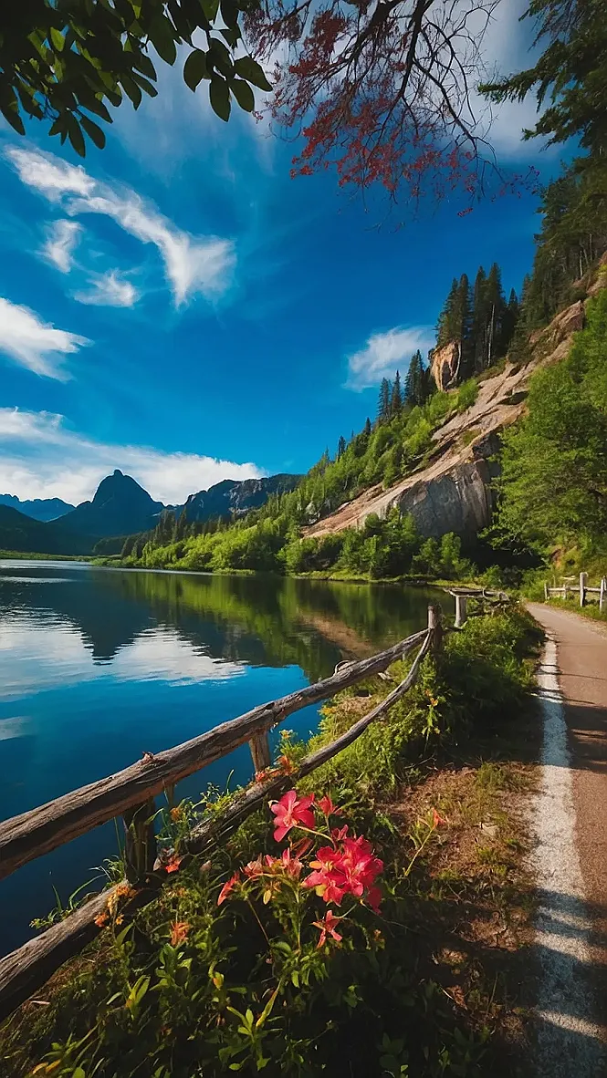 Serene Valleys Basking in Golden Light
