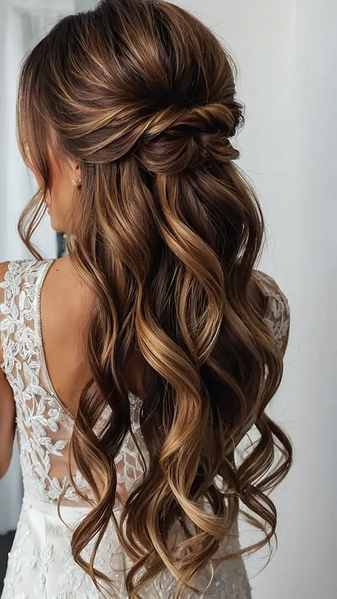 Stunning Half Up Half Down Hair Ideas for Your Dream Wedding Day
