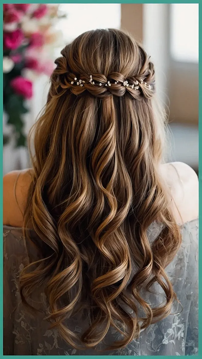 Elegant Half Up Half Down Wedding Hairstyles for a Romantic Look