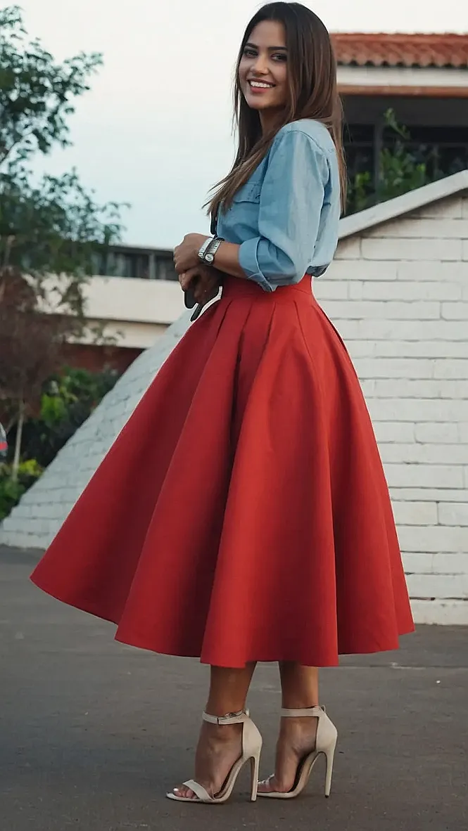 Skirt Goals: Floral, Fierce, and Totally Rockin'
