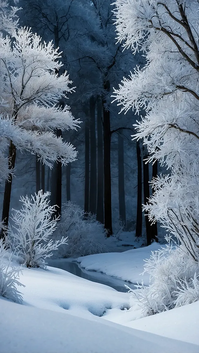 Snow Day Forest