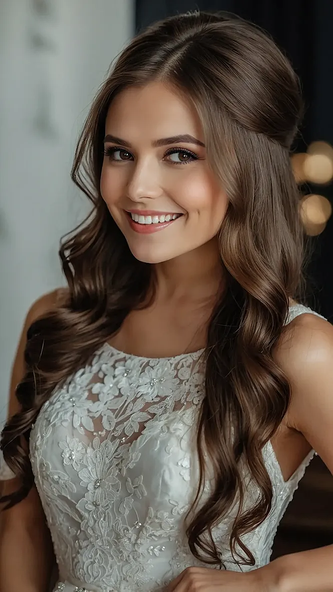 Brunette Bridal Triumph