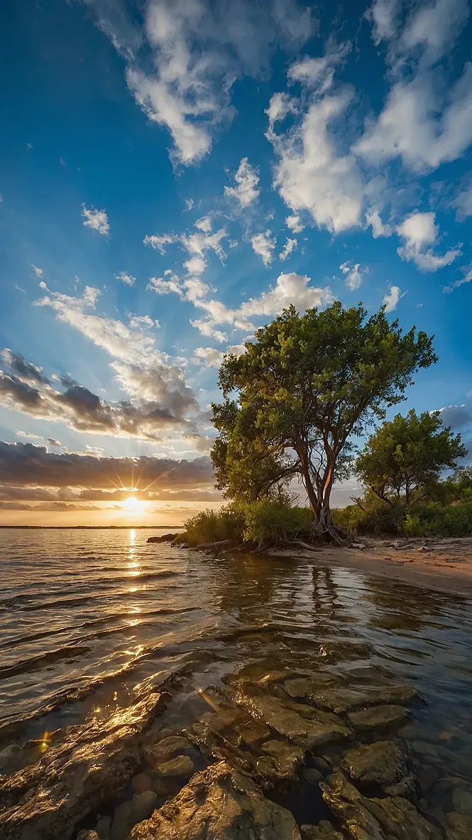 Sun-Kissed Lake Lore