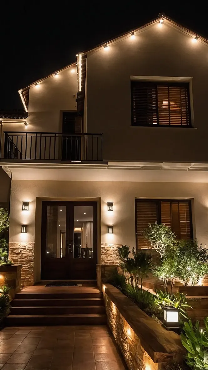 Festooned Front Door