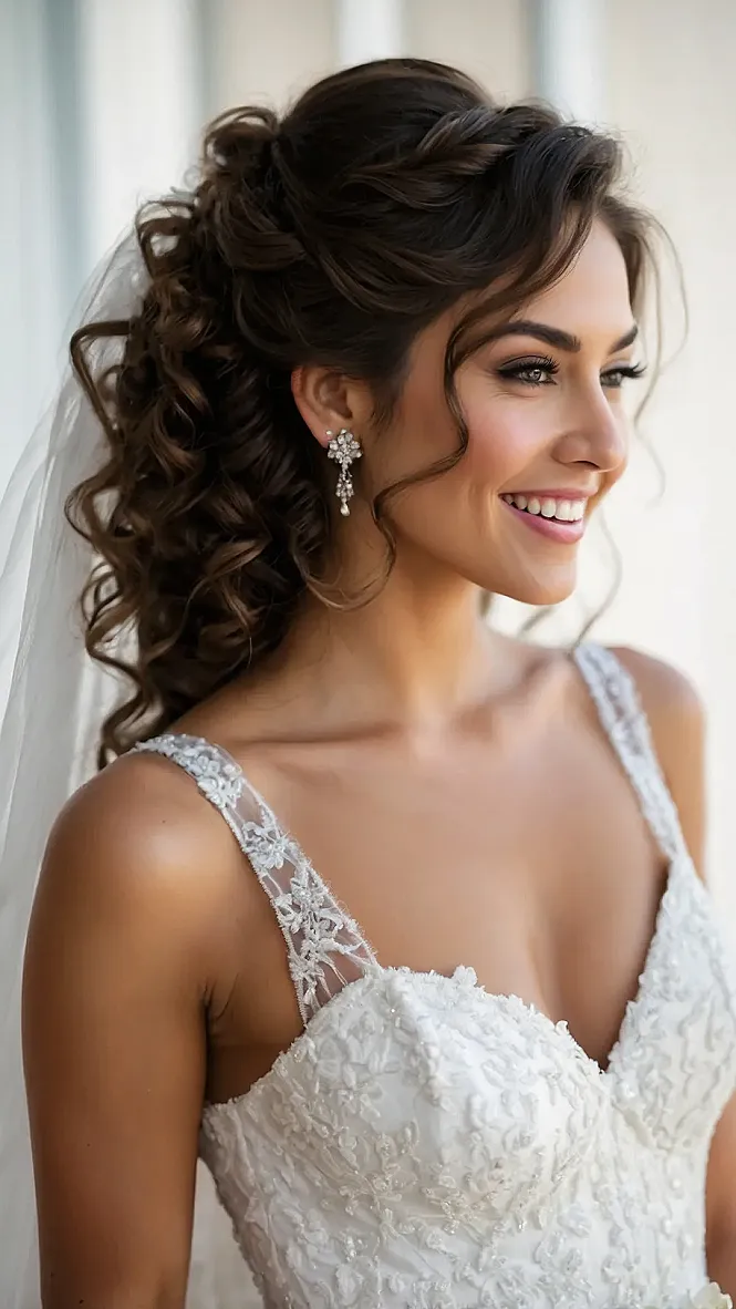 Captivating Bridal Curls