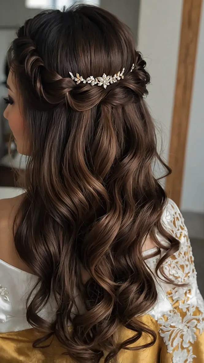 The Effortless Half-Up Bride