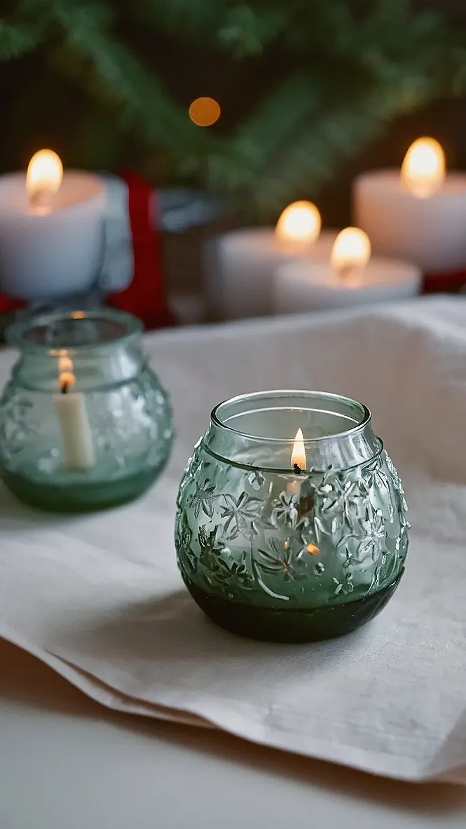 Christmas Candle Embrace