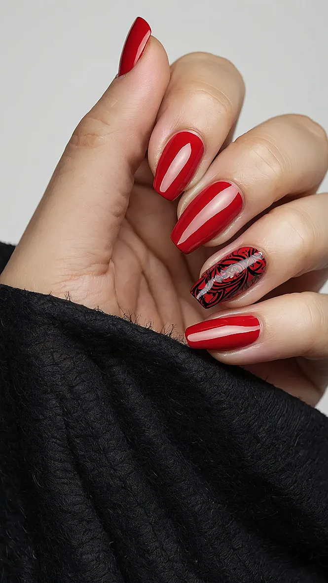 Bold Red Talons