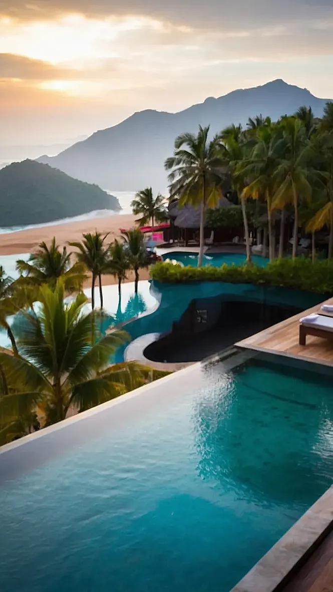 Palms, Pools, Paradise