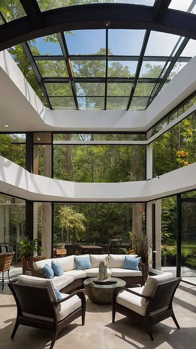 Nature's Farmhouse Sunroom