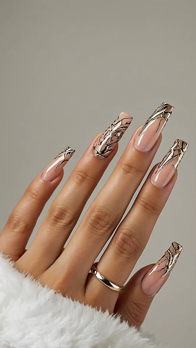 Prom Night Glam Nails