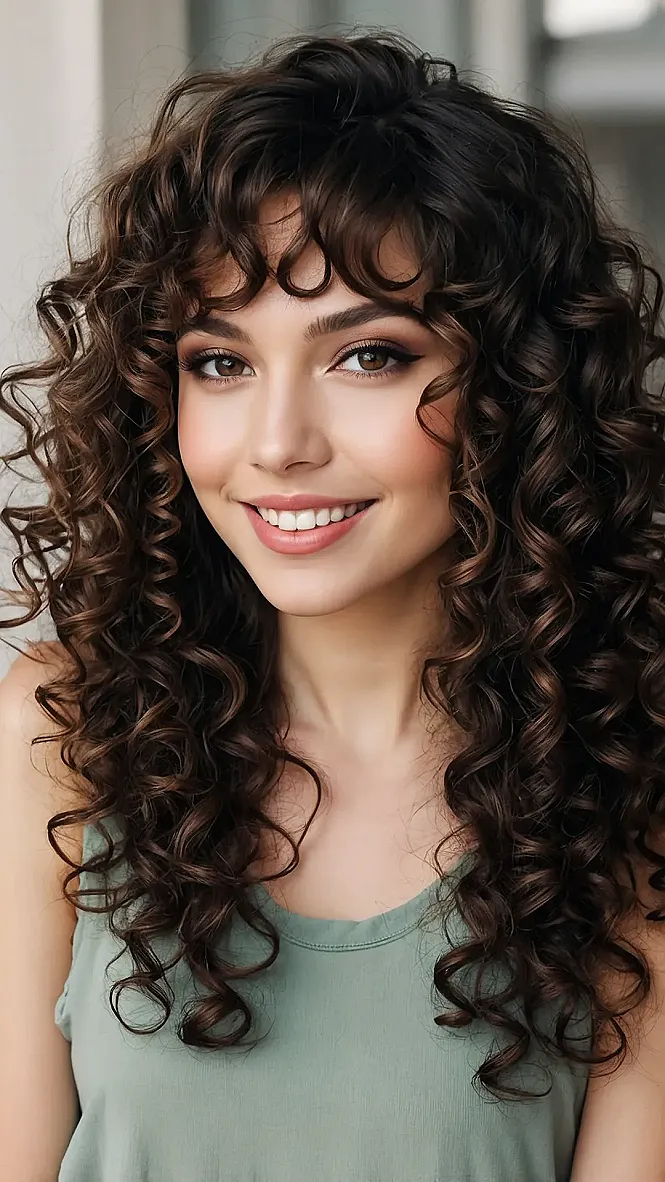 Your Curl's Statement Bangs