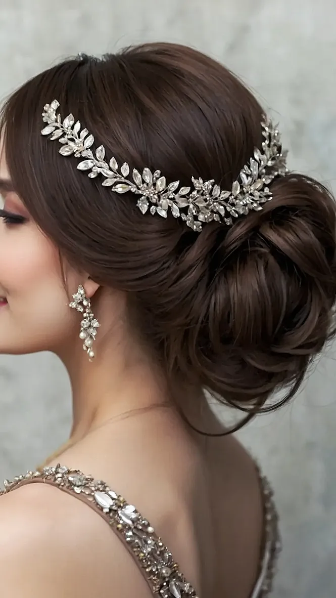 Sparkling Bridal Hair and Makeup: A Look Fit for a Queen