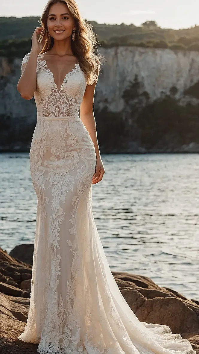 Serenity in Silk Dreamy Wedding Dress Ideas to Adore
