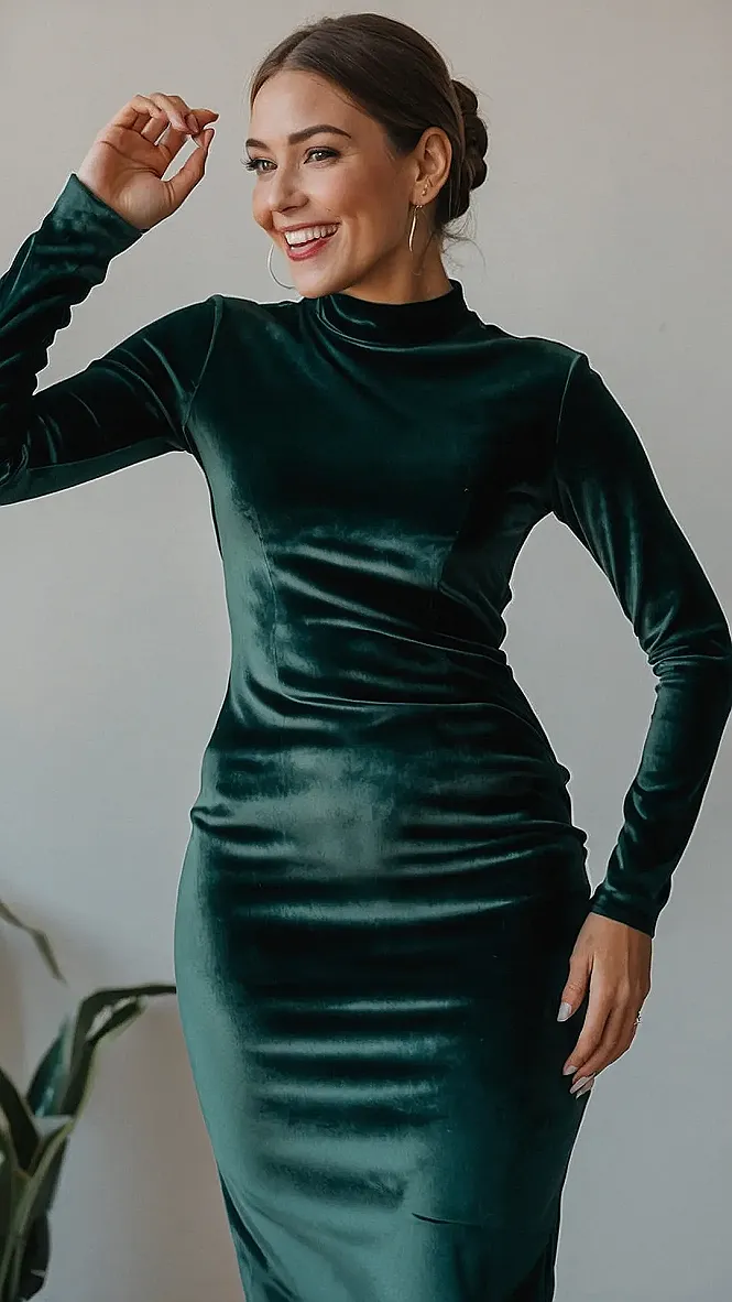 Stylish Velvet Dresses Perfect for Winter Parties