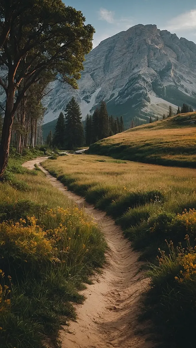 Celestial Skies Embracing the Earth Below