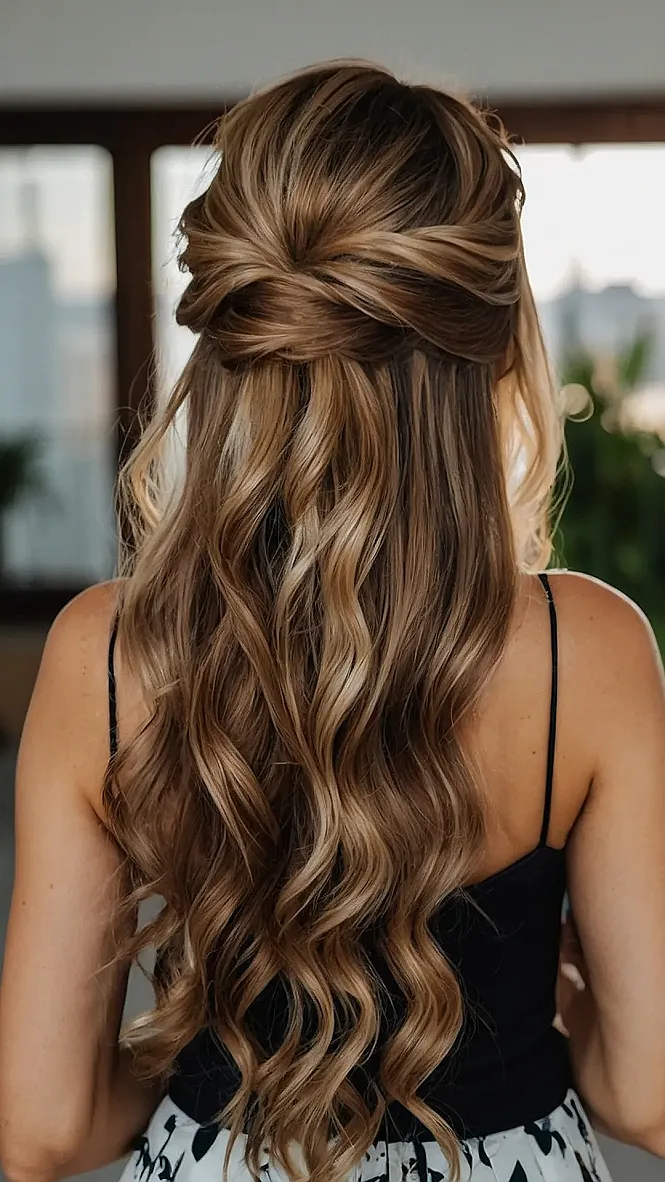 Effortless Half Up Half Down Ideas for a Beautiful Bridal Finish