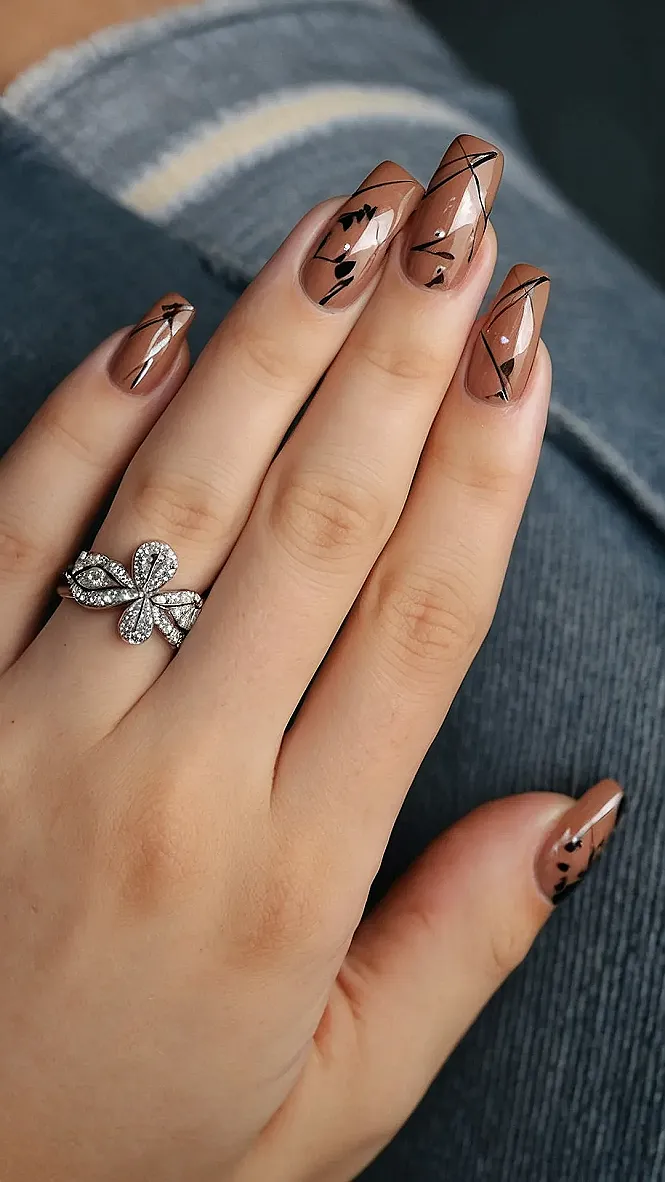 Purple Reign: Fall's Royal Nail Look